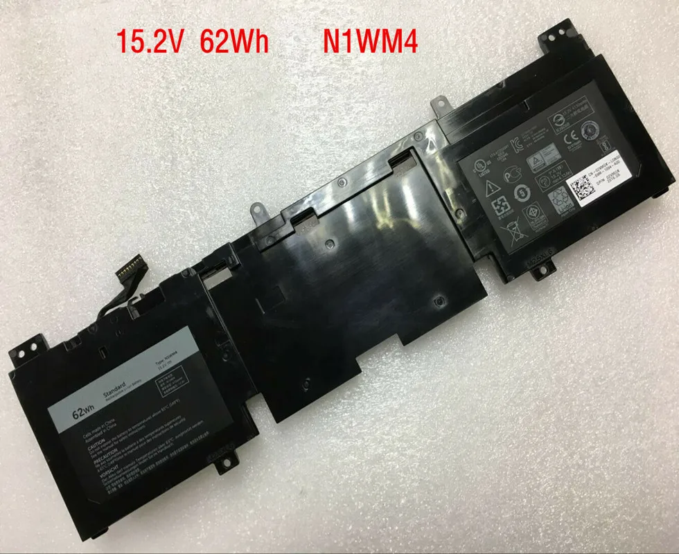 15,2 V 62Wh N1WM4 встроенный Аккумулятор для Dell Alienware 13 R2 13," Серия 2VMGK