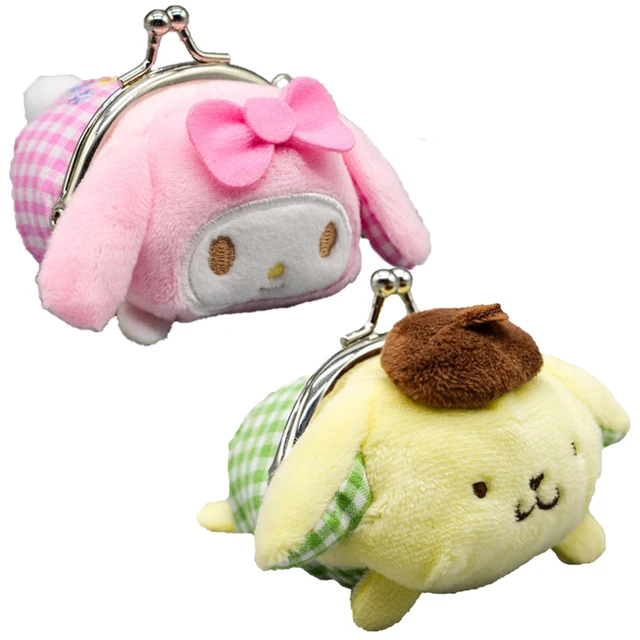 Kawali Kuromi My Melody Plush Toys Key Coin Purse Bag Soft Filled Pouch Animal Pluche Toys for Girls Birthday Gifts 1