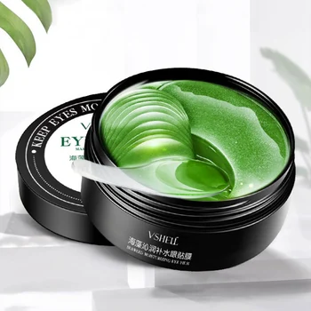

60Pcs Seaweed Moisturizing Eye Mask Moisturizing Firming Skin Remove Dark Circles Anti-puffiness Gel Eye Mask Skincare
