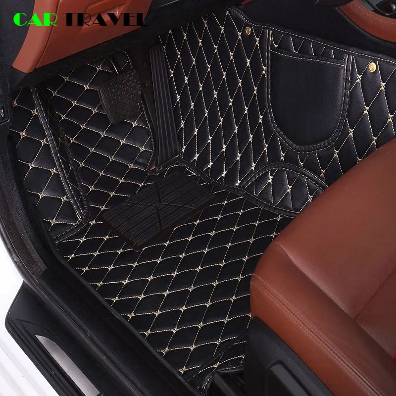 

leather Custom car floor mat For Toyota Rav4 2009-2014 2015 2016 2017 2018 Custom auto foot Pads automobile carpet cover