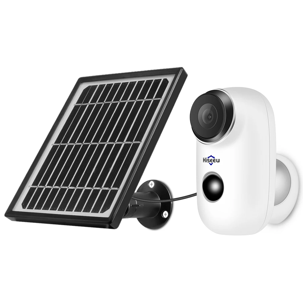 

Hiseeu 1080P IP Camera Battery Solar Powered WIFI Camera Outdoor Waterproof Home Surveillance Security Camera with Solar Panel