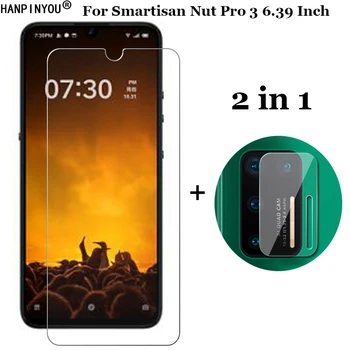 Перейти на Алиэкспресс и купить 2-в-1 закаленное Стекло для Smartisan Nut Pro 3 Pro3 6,39 дюймКамера объектив защитная пленка Экран Защитная Стекло