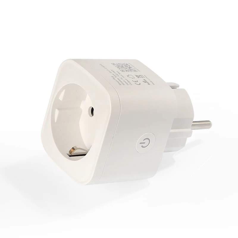 Monitoramento de Energia Controle de Voz Tuya-tomada Inteligente Wi-fi Smart Tomada App Tuya eu Plug Alexa Google Home Ifttt 16a - Image 5
