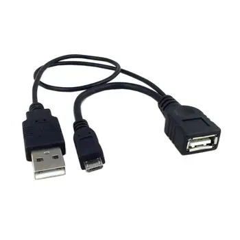 

Black Color Micro USB 2.0 OTG Host Flash Disk Cable with USB power for Galaxy S3 i9300 S4 i9500 Note2 N7100 Note3 N9000 & S5 i96