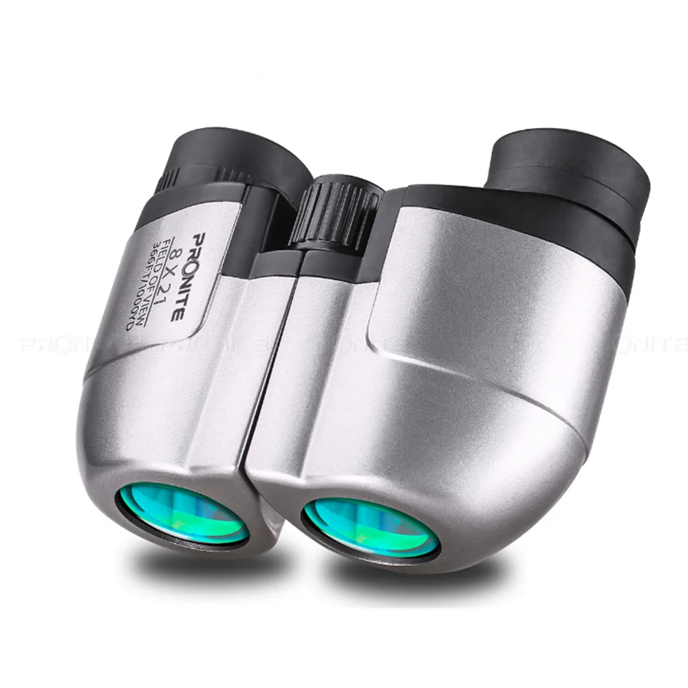 PRONITE Мини Маленькие бинокли 8X21 портативный HD мощный детский телескоп