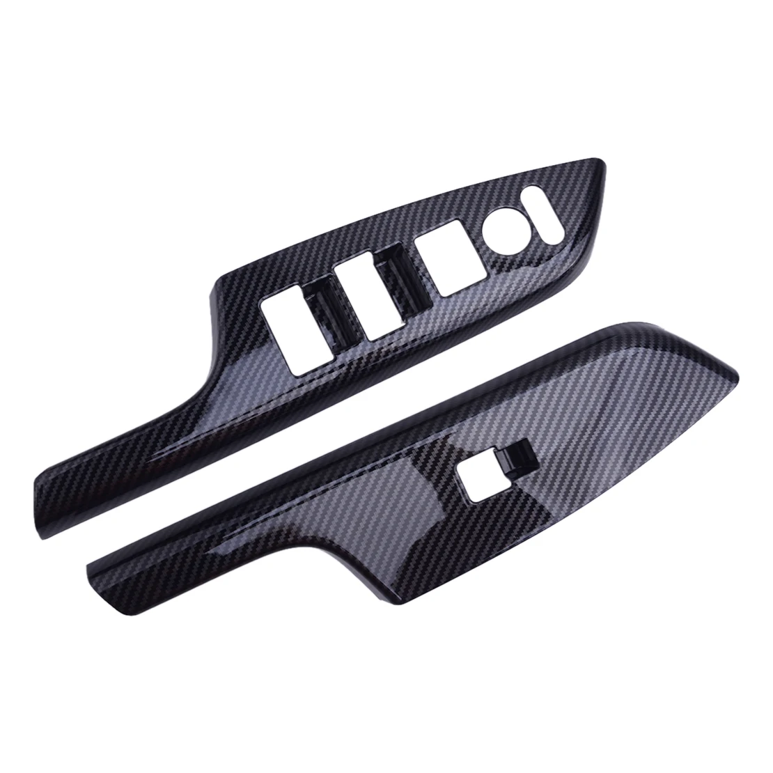 1Set Carbon Fiber Style Window Lift Switch Panel Cover Trim Moulding Fit For Honda CRV 2012 2013 2014 2015 2016