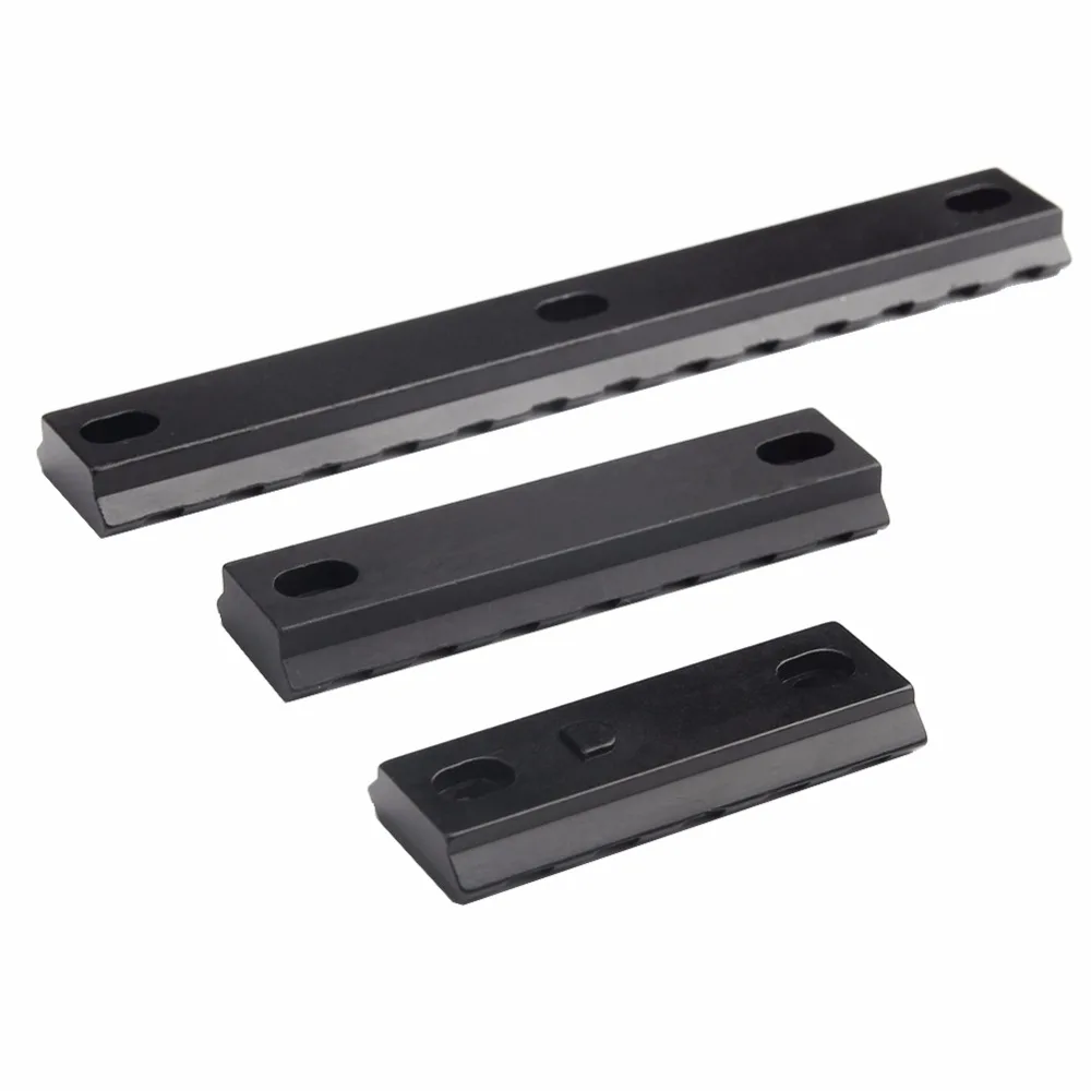 3 Sizes Tactical Hunting 2 5 Slot  3 7 Slot  5 13 slot Aluminum Keymod Scope Mount 55mm 75mm 135mm Picatinny Weaver Rail Airsoft Gun Shooting Accessory Rail Mount RL1-0023 (5)