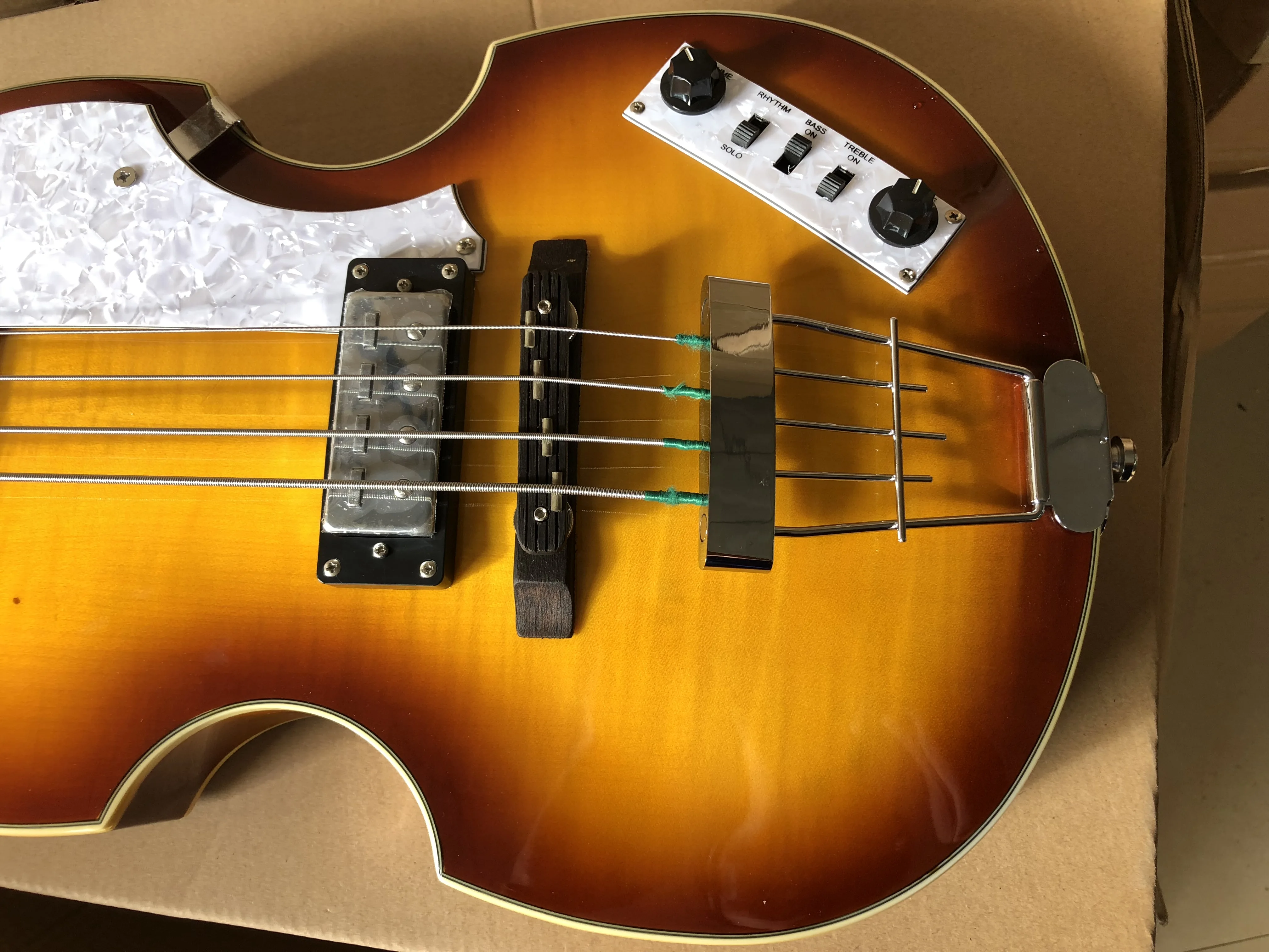 Табак sunburst Hofner скрипка бас 4 струны BB2 икона серии электрический Бесплатная