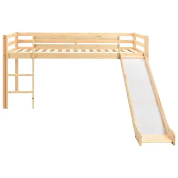 

Children's Bunk Bed Multi-Function Bed Bunk Bed Slide Bed For Children Slide And Staircase In Pine 97x208cm Bedroom Furniture