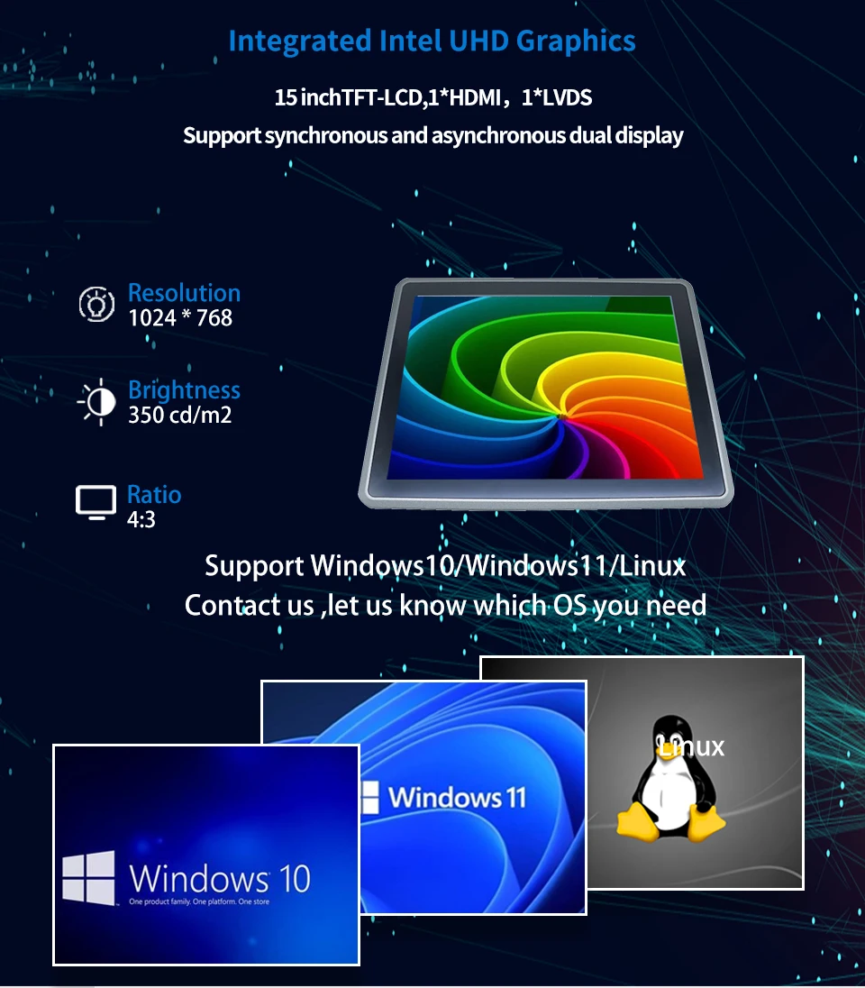 Yanling 15 Inch Industrial All-In-One Computer with Intel Celeron 4205U Processor and Resistive Touch Screen Description Image.This Product Can Be Found With The Tag Names Automotive, Beauty Health, Computers Electronics, Fashion, Home Garden, Online shopping, Phones Accessories, Toys Sports, Weddings Events