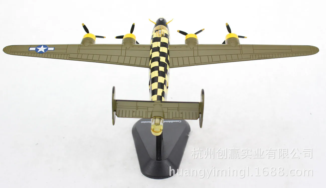 1: 144 статический цинковый сплав B-24 Liberator Bombers модель новые продукты 15502