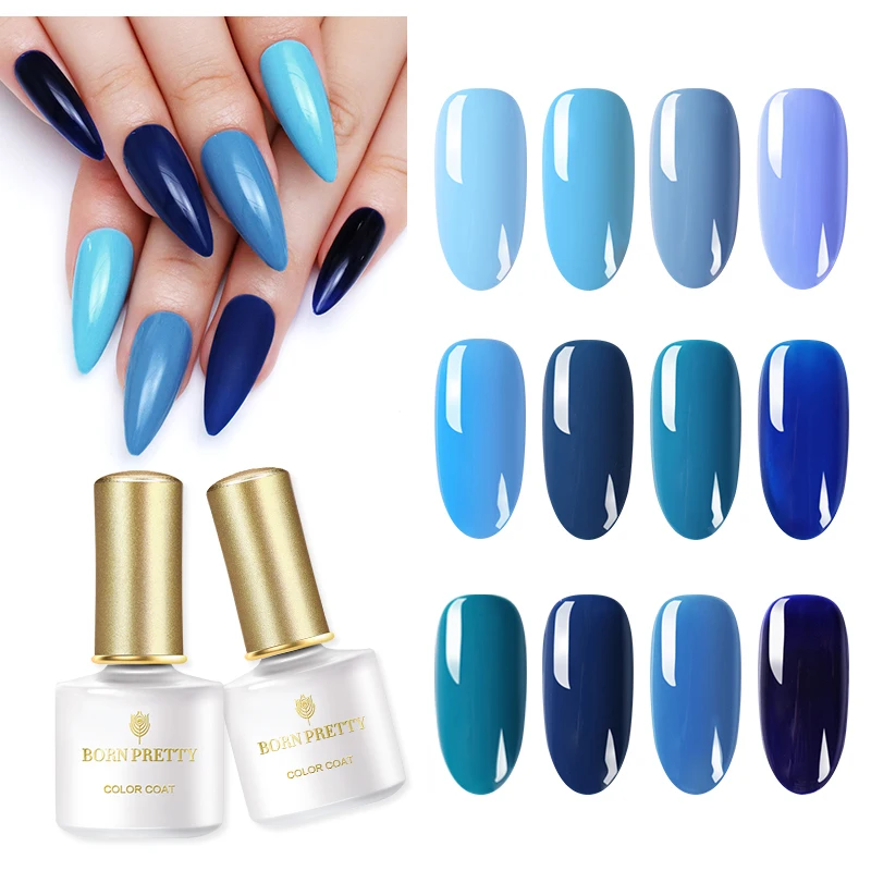 BORN PRETTY 6ml Jazz Blue Nail Gel Polish Purple Series Soak Off UV varnish Varnish Long Lasting | Красота и здоровье