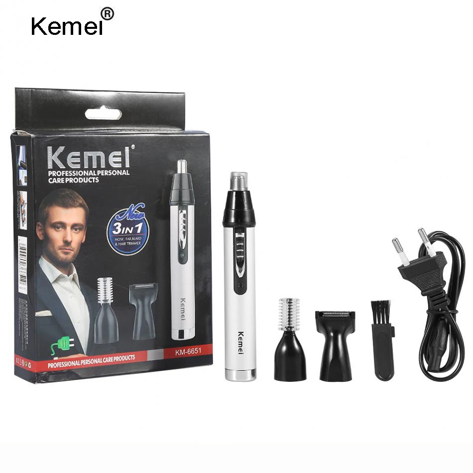 3 в 1 Мужской Электрический триммер для носа и ушей с зарядкой от USB|ear trimmer|hair removal