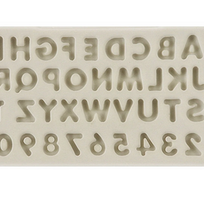 Uppercase буквы и цифры помадка торт силиконовая форма для шоколада сделай сам