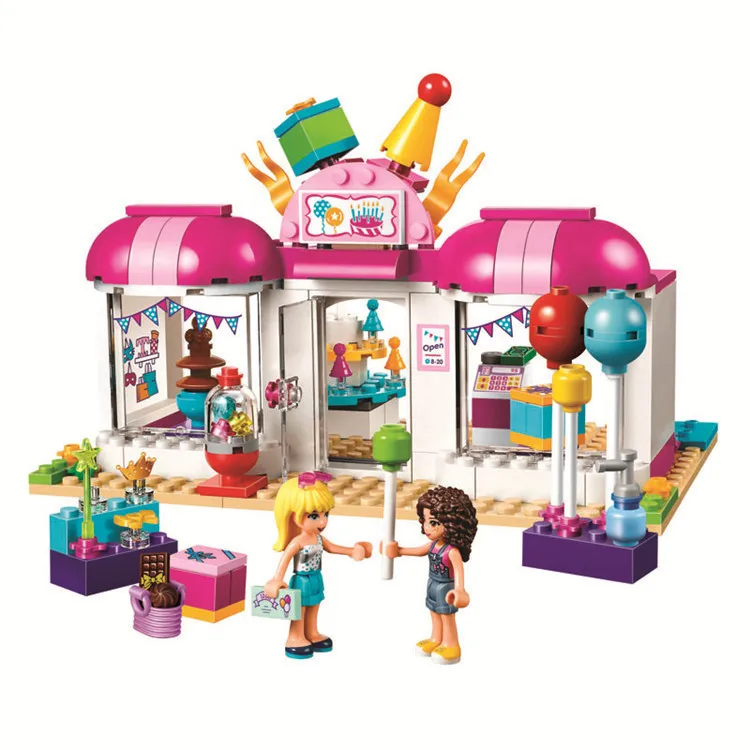 

Friends Heartlake Party Gift Shop 187Pcs 10557 Bricks Building Blocks Toys For Children Compatible with Legoinglys Friends CT45