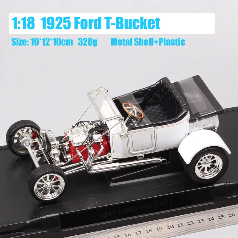 Childs классика 1 18 Ретро 1923 Ford Модель T ведро пополнять грузовик wagon Diecasts& Toy Vehicles масштабные автомобили сувенир thumbnails - Цвет: 1925 Ford T-Bucket