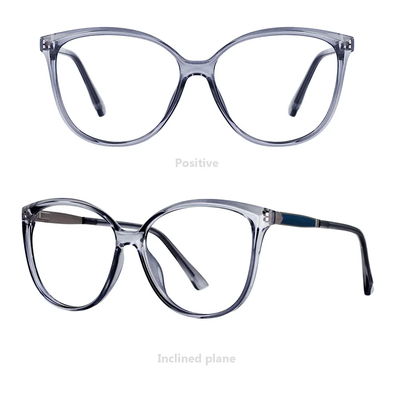 best blue light blocking glasses 53088 For Lady Sexy Oversized Cat Eye Glasses Frames Women Fashion Computer Eyeglasses glasses to protect eyes from screen