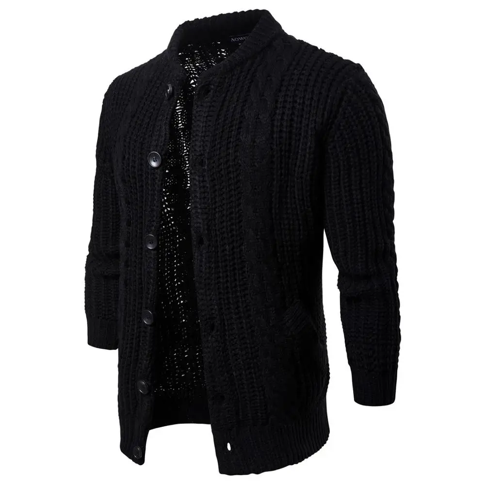 Cena Męski bawełniany sweter swetry męski O neck swetry czarny jesień cienki męski solidna odzież dzianinowa