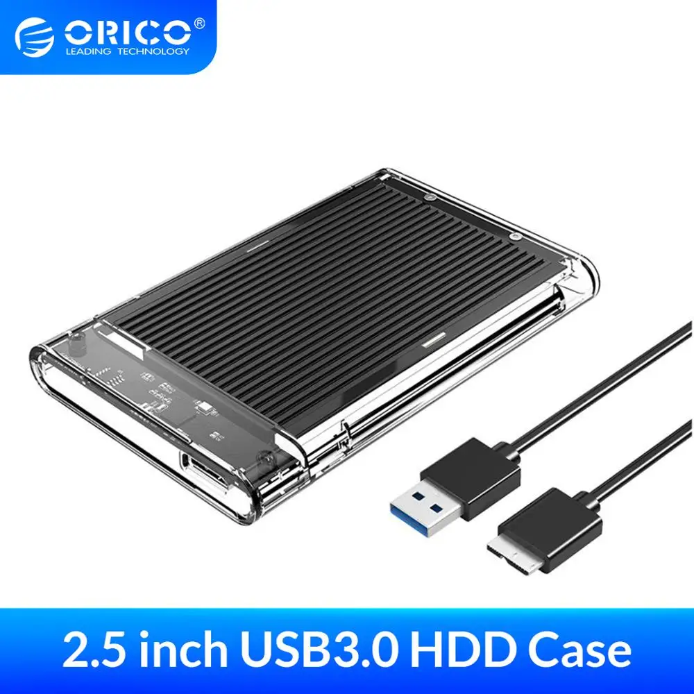 ORICO корпус для жесткого диска SATA к USB3.0 чехол инструмент бесплатно 7/9.5 мм 2 5 дюймов