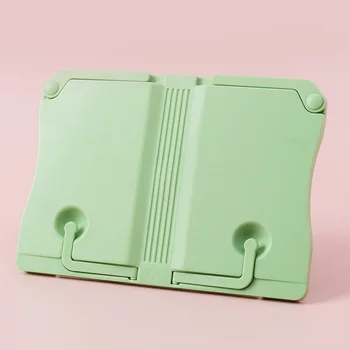 

Organizer Reading Book Stand School Adjustable Folding Portable Bookend Table Recipe Shelf Multifunction Anti Slip ABS