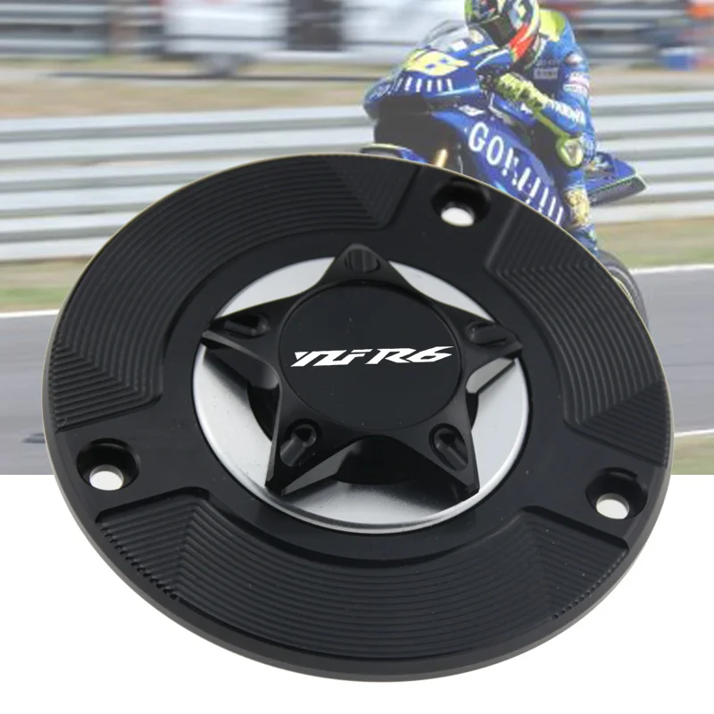 

For Yamaha YZF-R6 YZFR6 YZF R6 YZF600 2003-2019 Aluminum CNC Motorcycles Fuel Tank Cap Gas Cap Cover Keyless