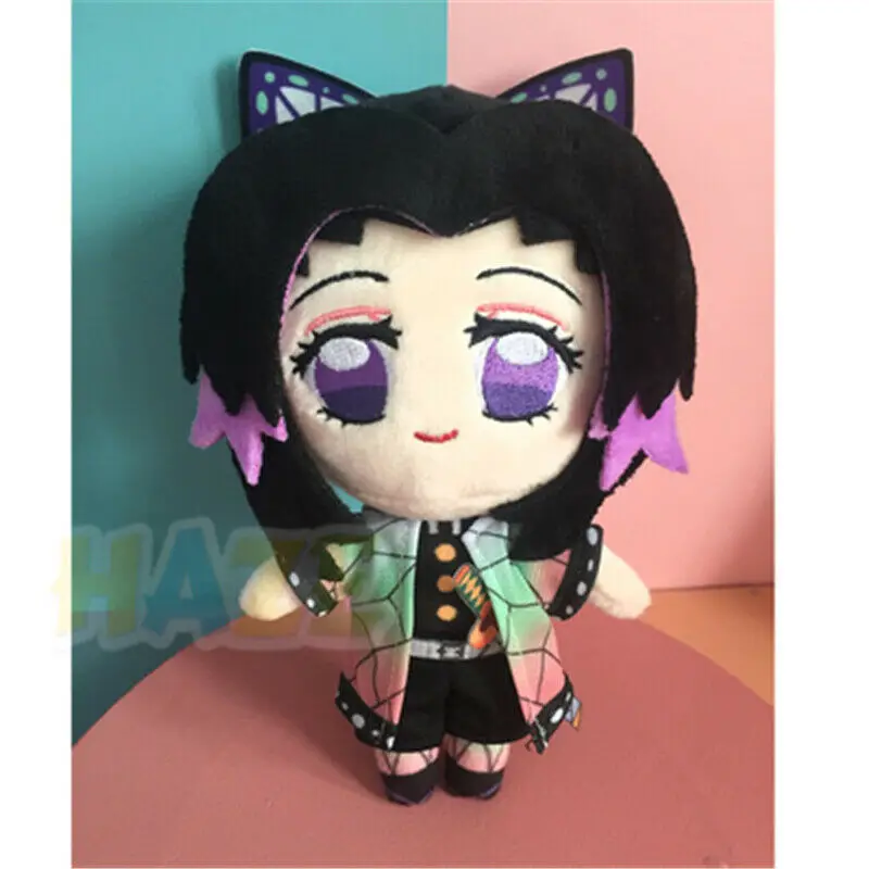 Demon Slayer Kimetsu no Yaiba Kochou Shinobu Мягкая Плюшевая Кукла 20 см аниме фигурка подарки для