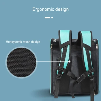 

Innovative Traveler Backpack Pet Carriers for Cat and Small Dogs Transparent Mesh Breathable Backpack XHC88