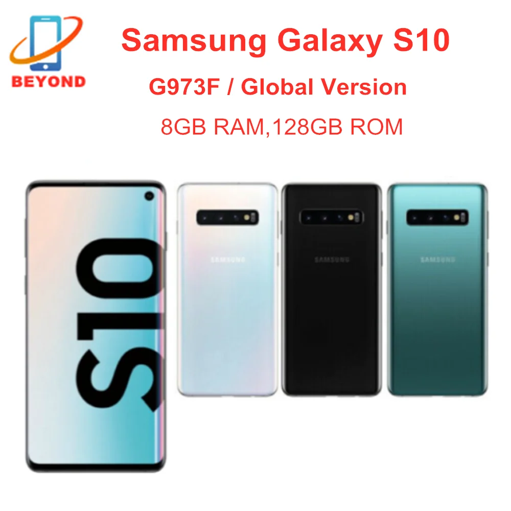 Samsung-smartphone Galaxy S10 G973F, 8GB RAM, 128GB ROM, versión Global, pantalla de 6,1 pulgadas, Octa Core, NFC, 4G, LTE, Exynos, Original, libre