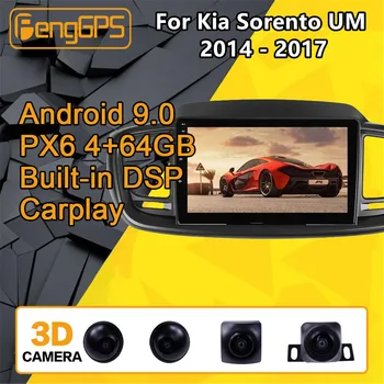 

For Kia Sorento UM Android Radio Car multimedia Player 2014 - 2020 Stereo PX6 Audio GPS Navigation Head unit Autoradio No 2din