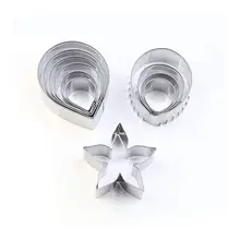 11 шт. резинки пасты цветок Плесень Роза Остина лепесток чашечки лист резак набор сахара ремесло