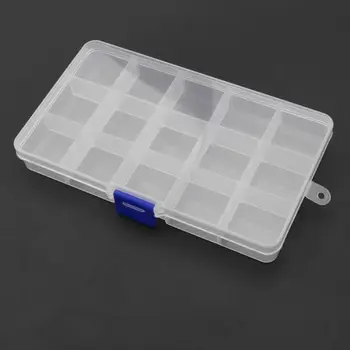 

2020 New 15 Grids Guitar Pick Storage Box Thumb Finger Paddles Plectrum Container