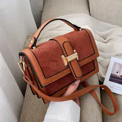 Скраб кожаные сумки через плечо для женщин 2019 маленькая сумка через плечо дамские цепи дамские сумочки и кошельки дорожная сумочка