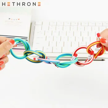 

Hethrone 5PCS Colorful Magic Bendy Flexible Soft Pencil with Eraser pencils Curved Toy Pen Small Gift High Striped Soft Pencil
