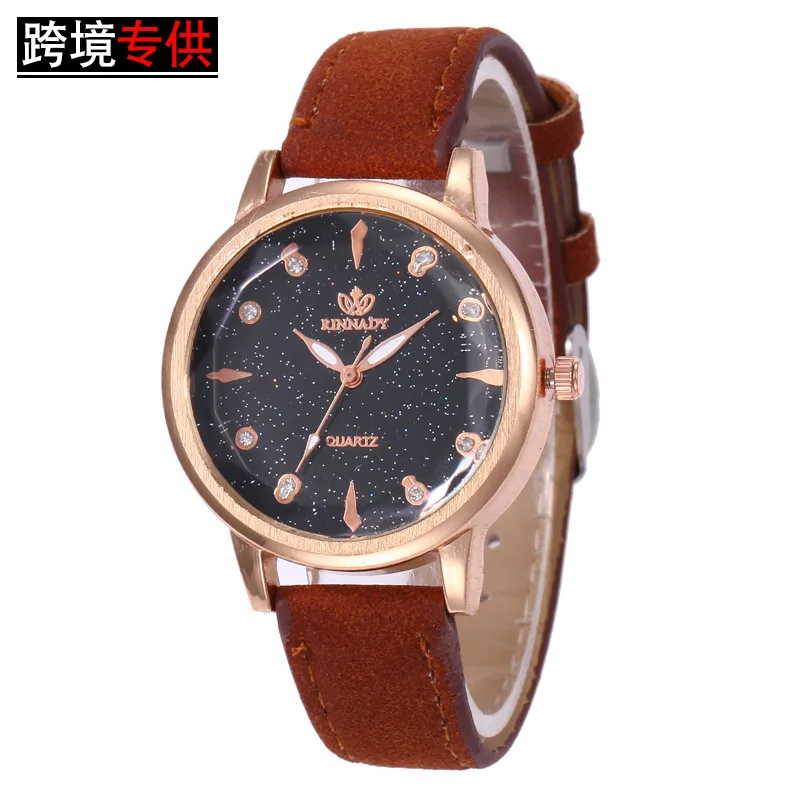 

Wechat Business Celebrity Style Online Celebrity Watch Women's Douyin Star Fashion Leather WOMEN'S Watch Quartz Watch Hot Sellin