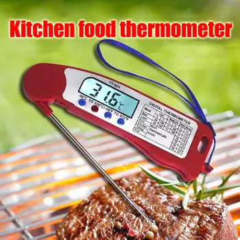 

LCD Digital Thermometer Foldable Probe Heating Food BBQ Cooking Baking Tool