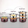 Electric Steamer 8L Two Layers High Capacity Stainless Steel Steaming And Cooking Dual-Purpose Pot With Reservation Insulation 5