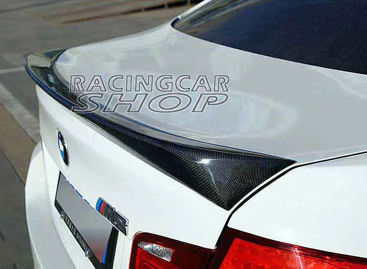 V TYPE REAL CARBON FIBER TRUNK SPOILER Fit For BMW F10 F18 5-SERIES 520i 523i 528i 535i 2011UP