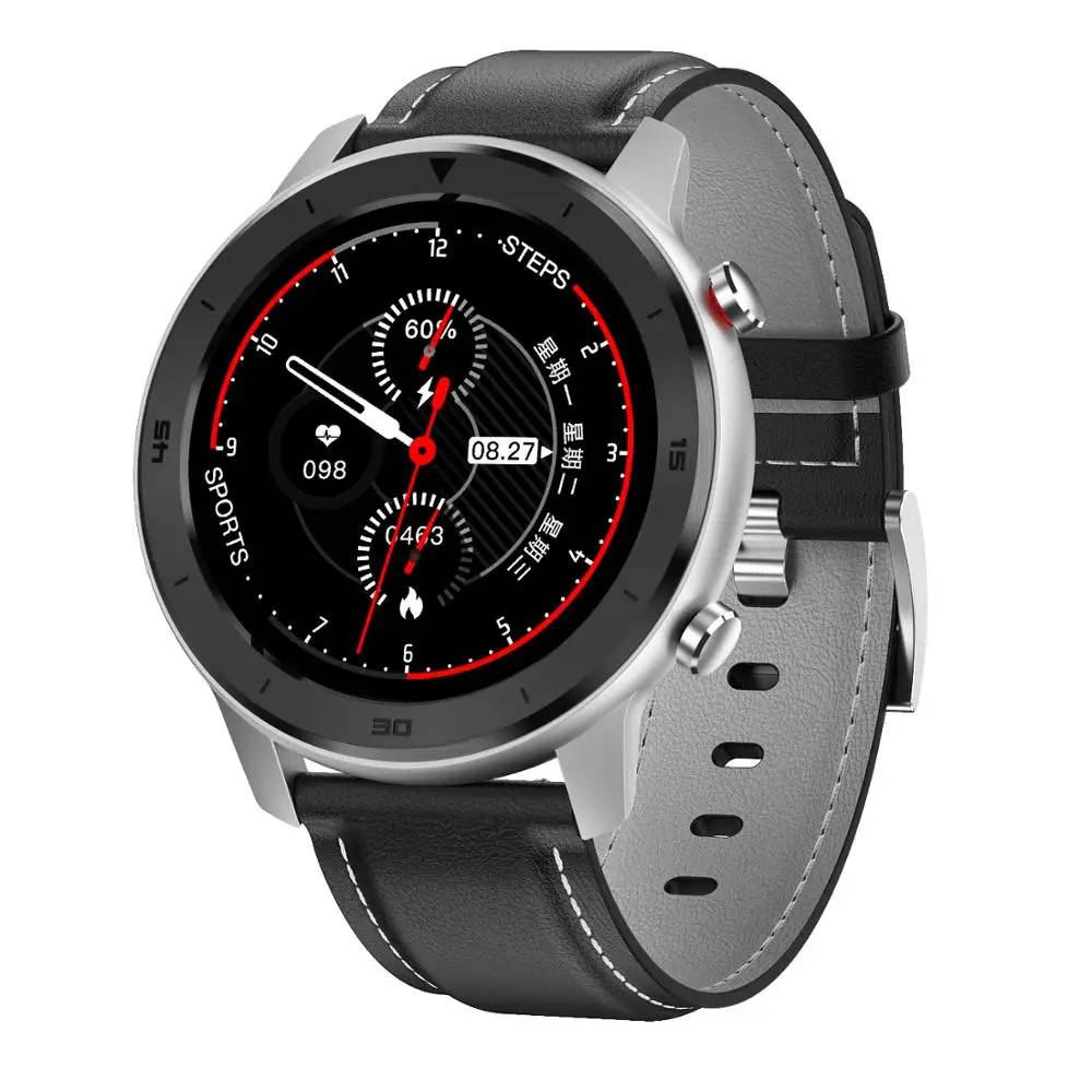 DT78 Смарт-часы Ip68 водонепроницаемый монитор HeartRate Smartwatch Браслет фитнес-трекер для мужчин и женщин беспроводные устройства ремешок - Цвет: silver gray