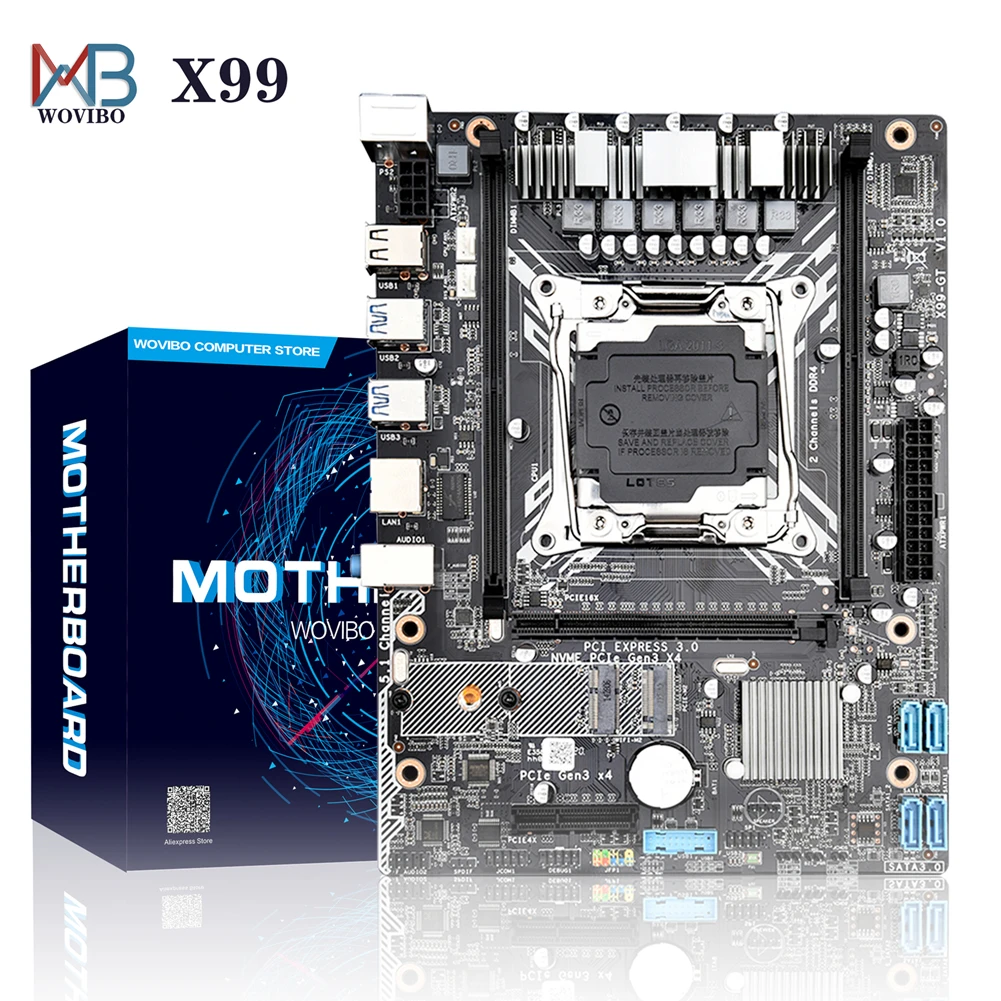 X99 материнская плата LGA 2011 3 DDR4 ECC REG SATA III USB 0 NVME M.2 SSD mae для LGA2011 V3 I7 Ксеон E5 процессор