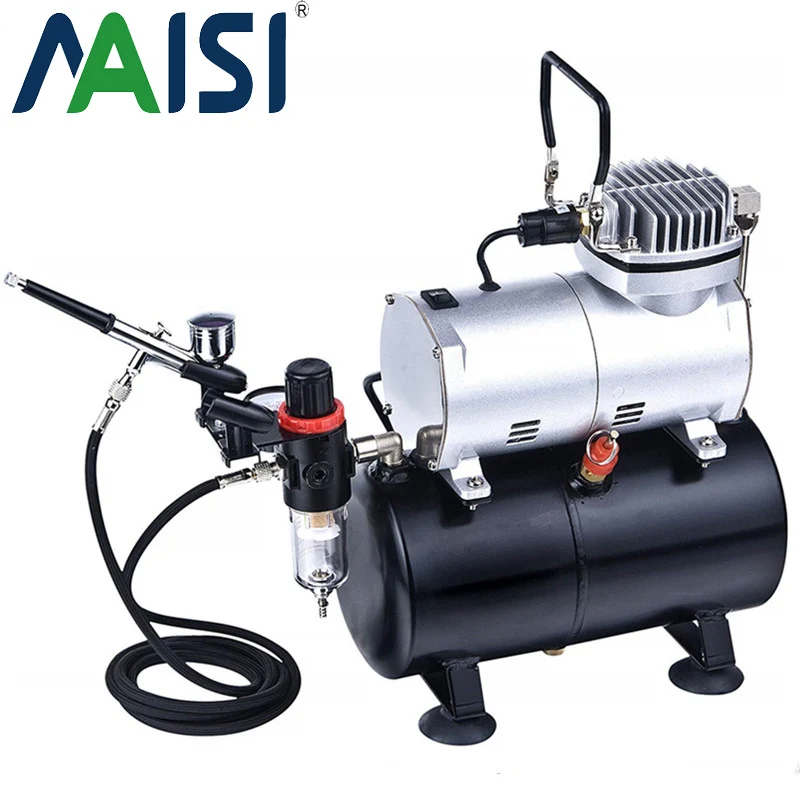 Маиси 50 Гц 220V AC 20 23L/мин 1/6HP мини электрический поршневой компрессор насос