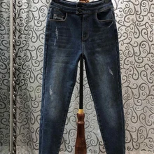 Новинка года; сезон осень-зима; женские брюки для улицы; джинсы; 1213