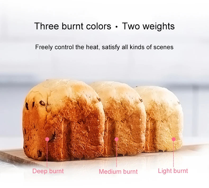 DMWD Visible Automatic Multifunctional Mini Bread Maker Intelligent Electric Yogurt Cake Bread Toast Baking Machine Makers