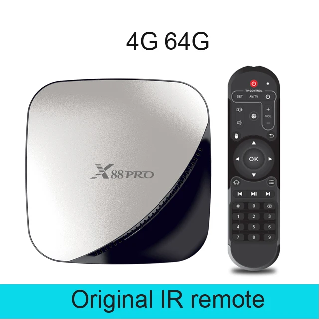 ТВ-приставка android 9,0 X88PRO Rockchip 2 Гб 4G 16 ГБ 32 ГБ 64 ГБ Android tv box 5,0G WiFi 4K 3D Android box x96 max Испания smart tv box - Цвет: 4GB 64GB