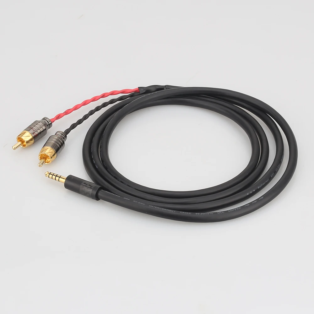 HIFI 4 4mm to 2 RCA Audio Cable 1 tp 2 splitter HIFI cable For SONY NW WM1Z A WM1A 1Z PHA 1A 2A Z1R 4 4mm Upgrade Cable