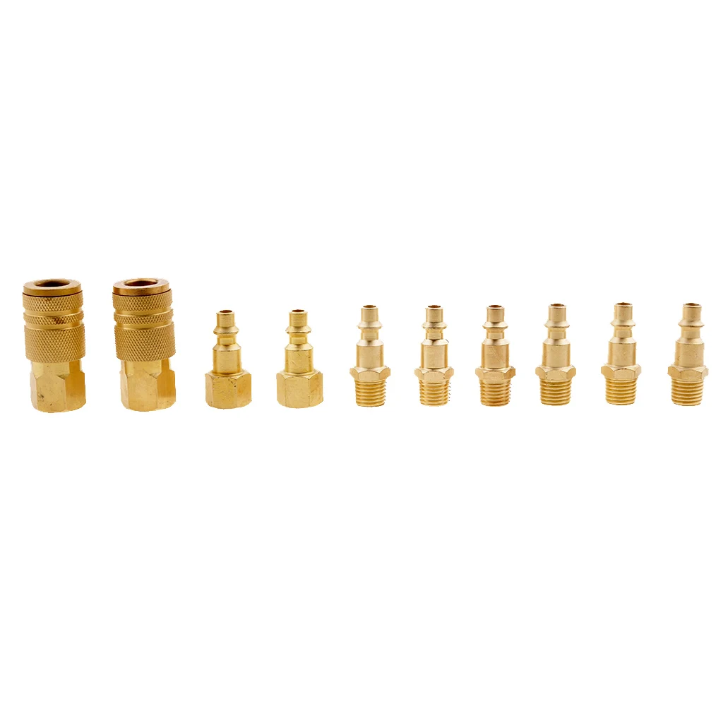10 Pieces High Performance Air Compressor Quick Release Connector Coupler