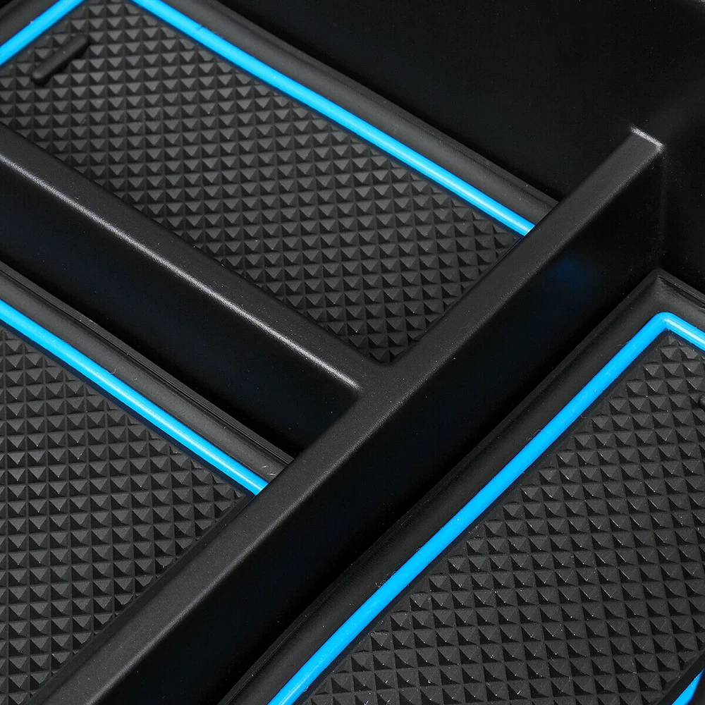 Автомобильная Центральная консоль подлокотник коробка для хранения с ковриком для hyundai Palisade черный