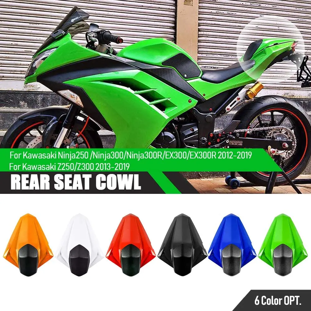 

Ninja 300 Seat Cover Cowl Fairing Solo Rear Passenger Pillion for Kawasaki Z300 EX300 R Z250 2012 13 14 2015 2016 2017 2018 2019