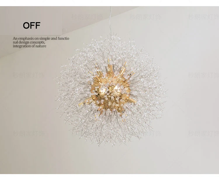 Snowflake Chandelier Nordic Style Lamp Creative Personality Crystal  Model Atmosphere Light Luxury Living Room Light Fixtures bathroom spotlight bulbs