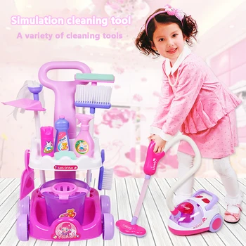 

Simulation Cleaning Tool Play Set Child Pretend Play Toy for Girls&Boy Cleaning Simulation Vacuum Cleaner Cleaning Hygiene Toys