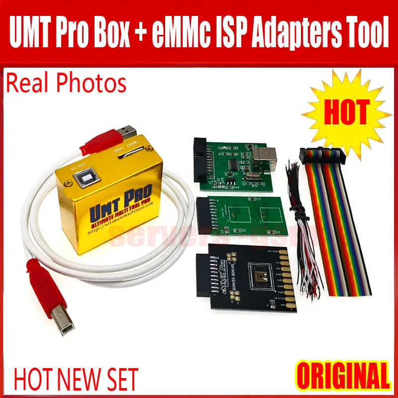 새로운 오리지널 에디션 UMT Pro2 BOX / 얼티밋 멀티툴 UMT+Avb 2in1 BOX (USB 케이블 포함) + UMT eMMC ISP 어댑터 툴 5 in 1
